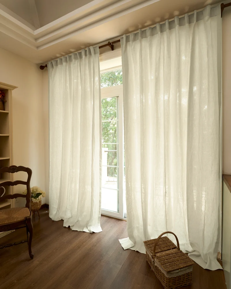 Helena 100% Linen Custom Curtains