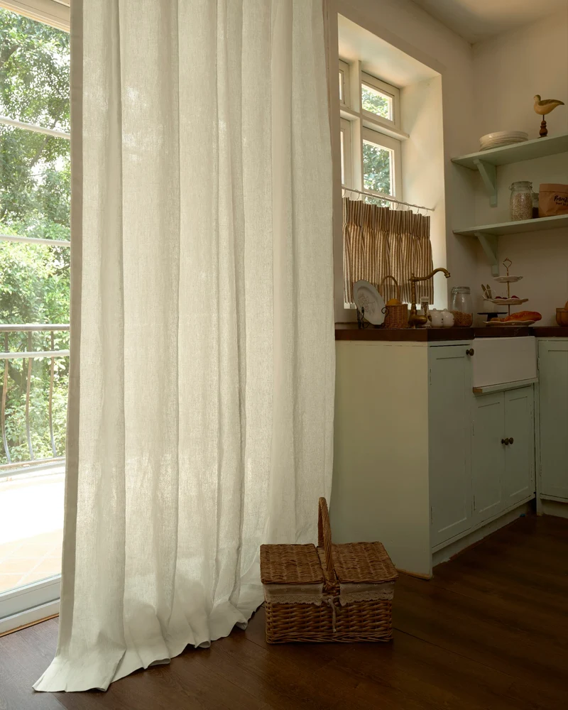 Helena 100% Linen Custom Curtains