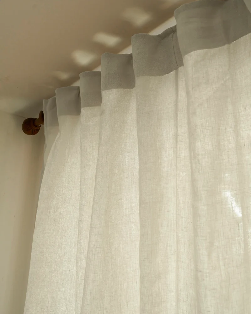Helena 100% Linen Custom Curtains