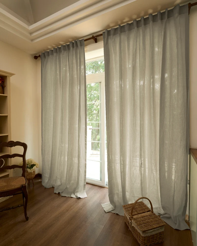 Helena 100% Linen Custom Curtains