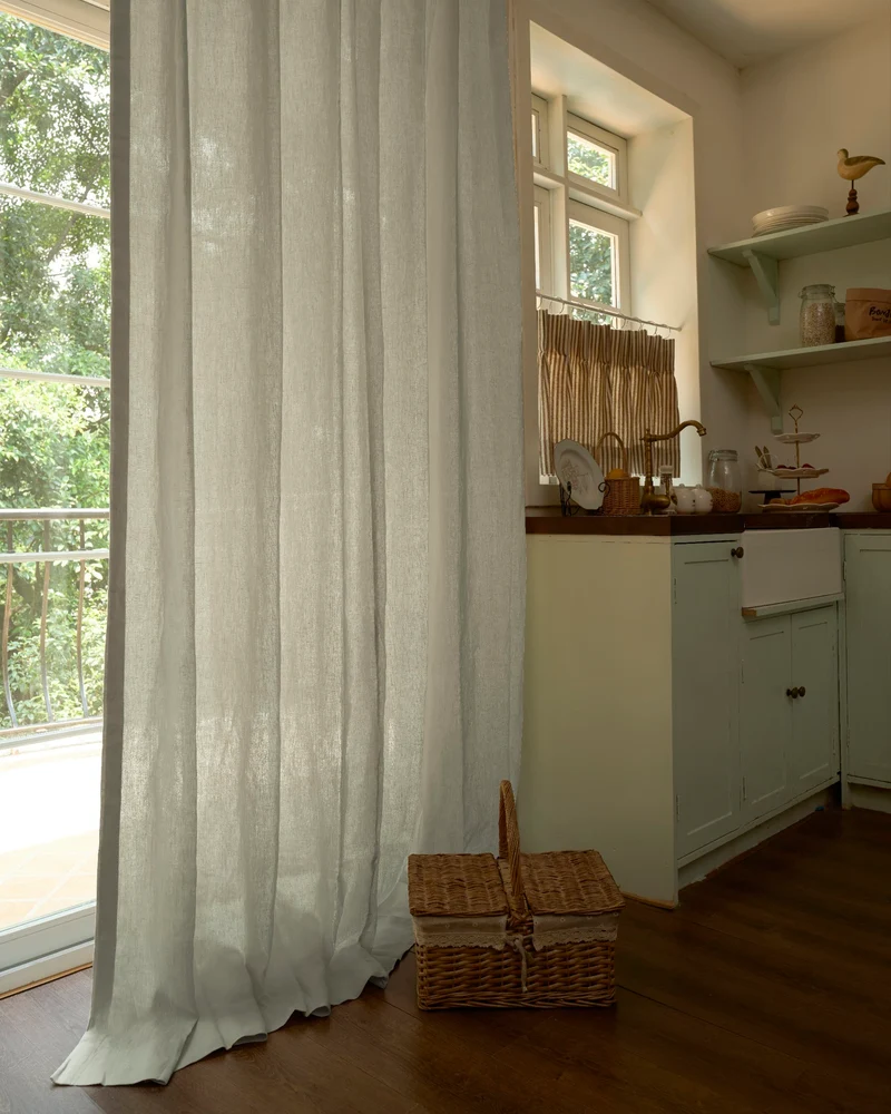 Helena 100% Linen Custom Curtains