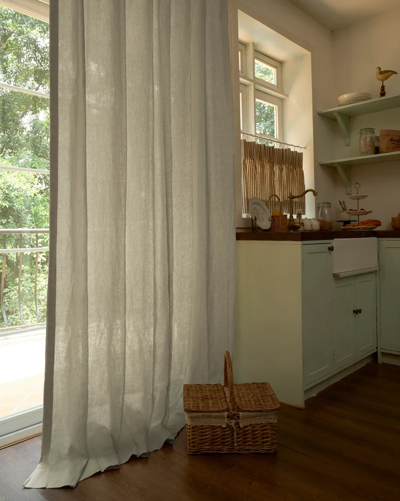 Helena 100% Linen Custom Curtains