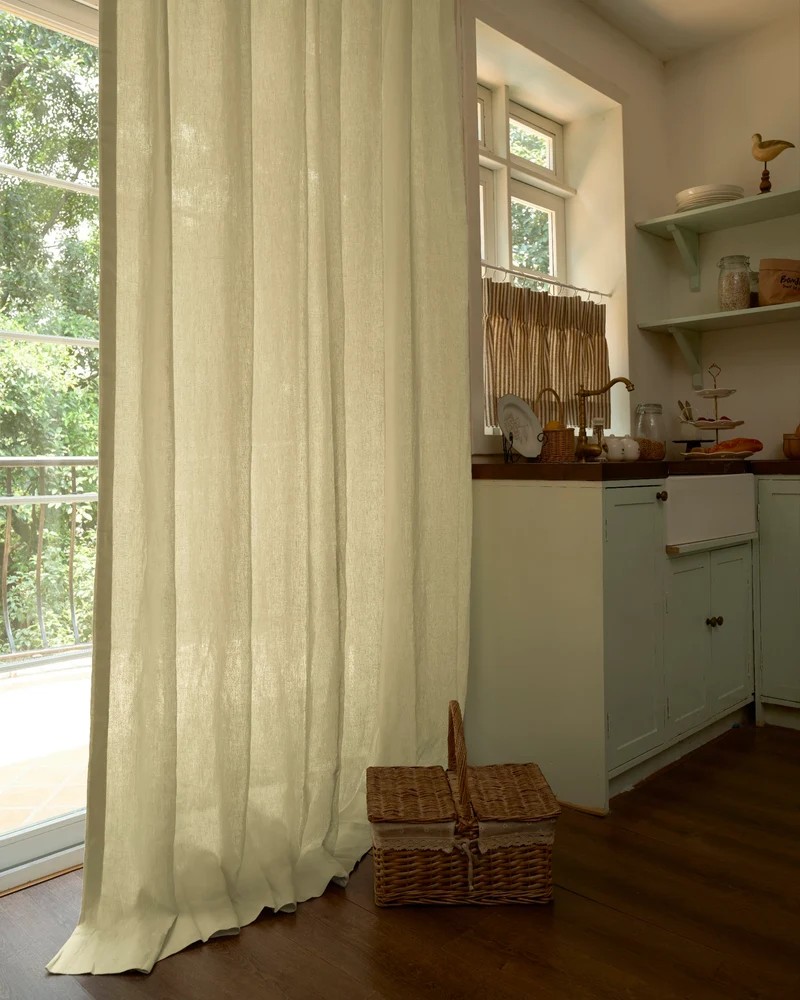 Helena 100% Linen Custom Curtains