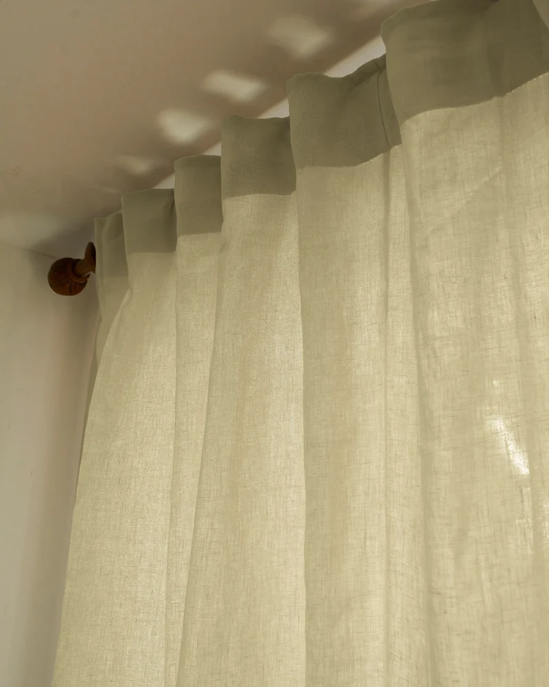 Helena 100% Linen Custom Curtains