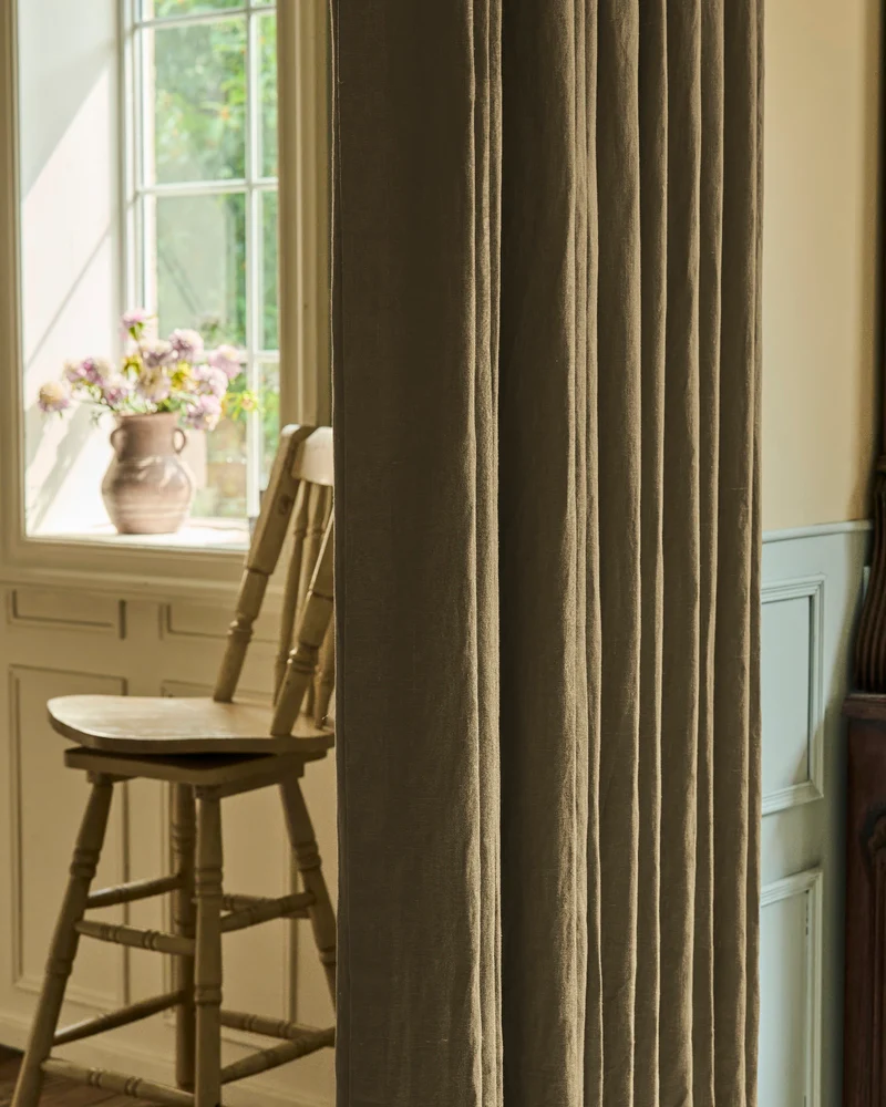 Helena 100% Linen Custom Curtains