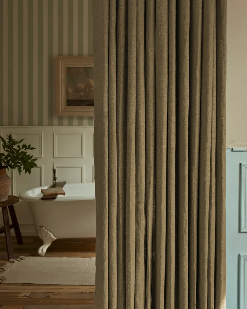 Helena 100% Linen Custom Curtains