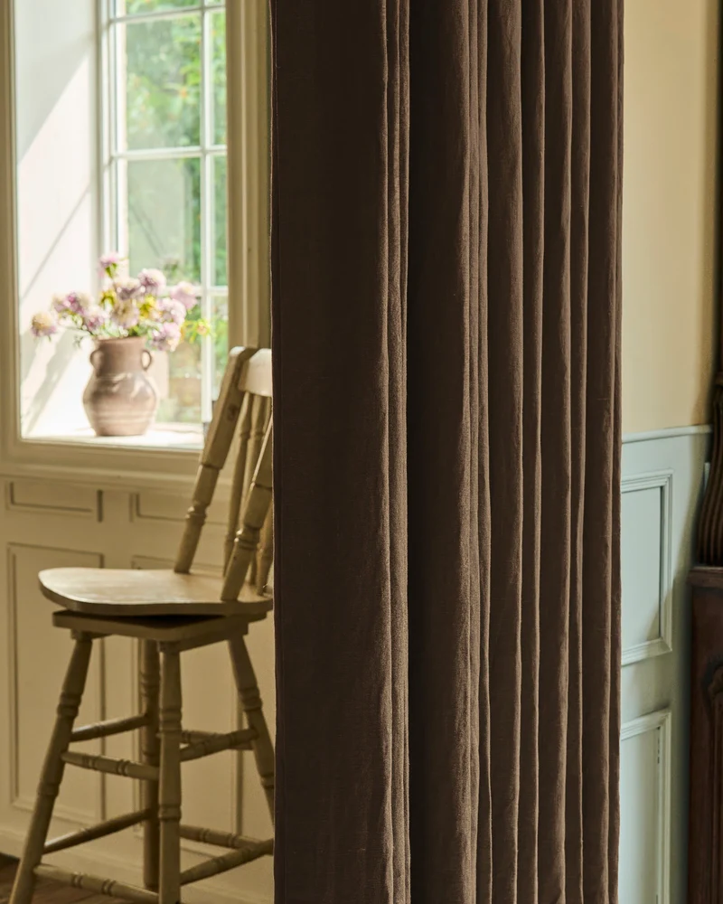 Helena 100% Linen Custom Curtains