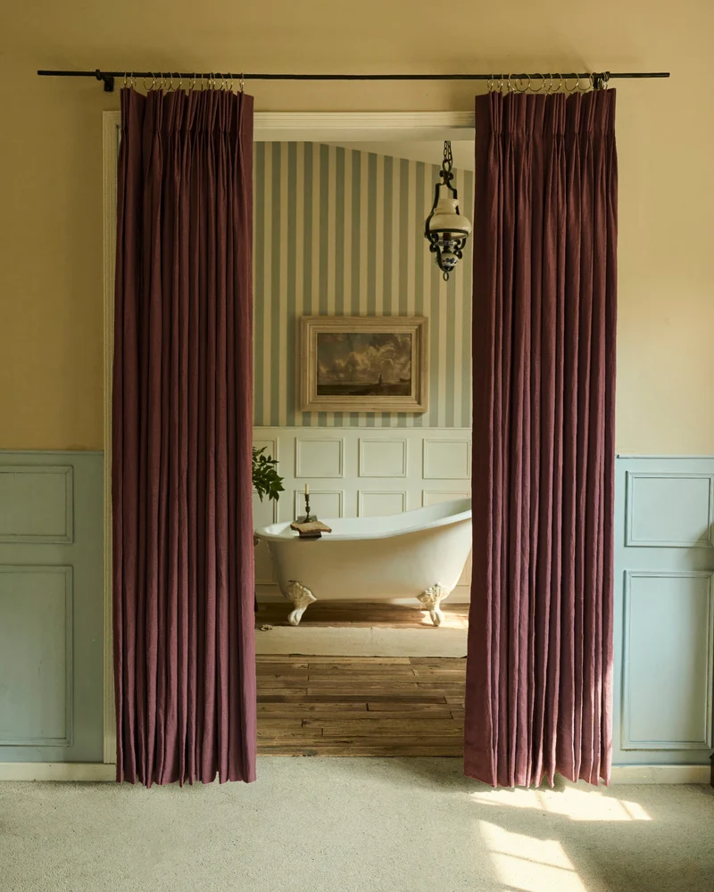 Helena 100% Linen Custom Curtains