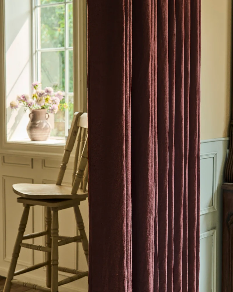 Helena 100% Linen Custom Curtains