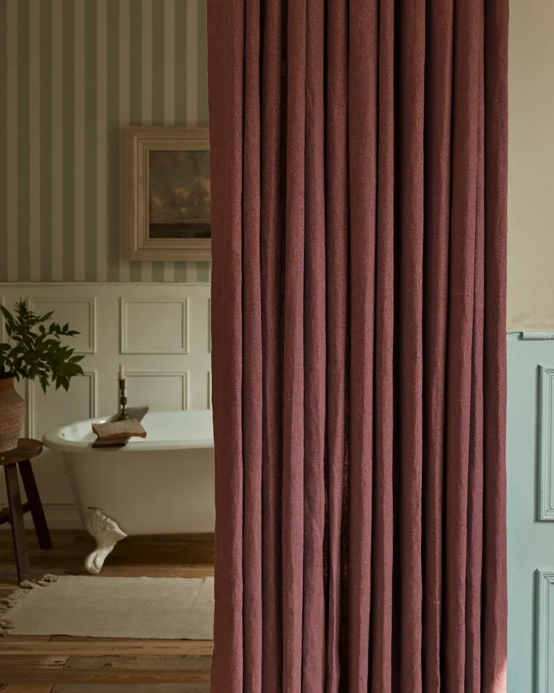 Helena 100% Linen Custom Curtains