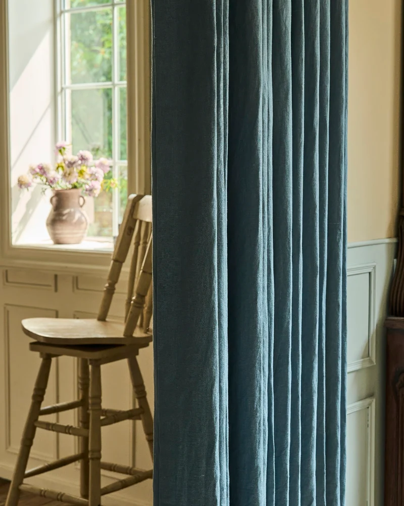 Helena 100% Linen Custom Curtains