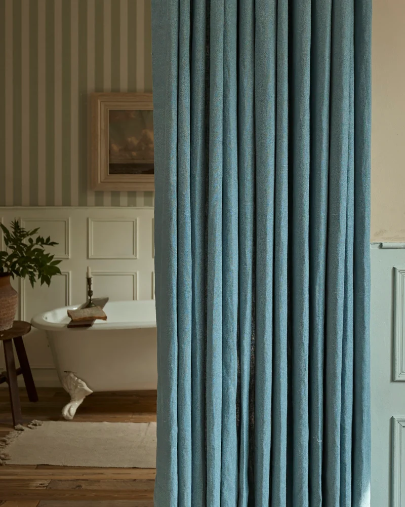 Helena 100% Linen Custom Curtains