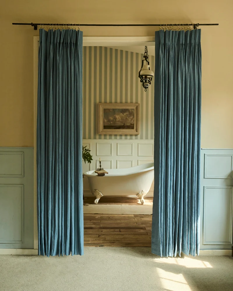 Helena 100% Linen Custom Curtains
