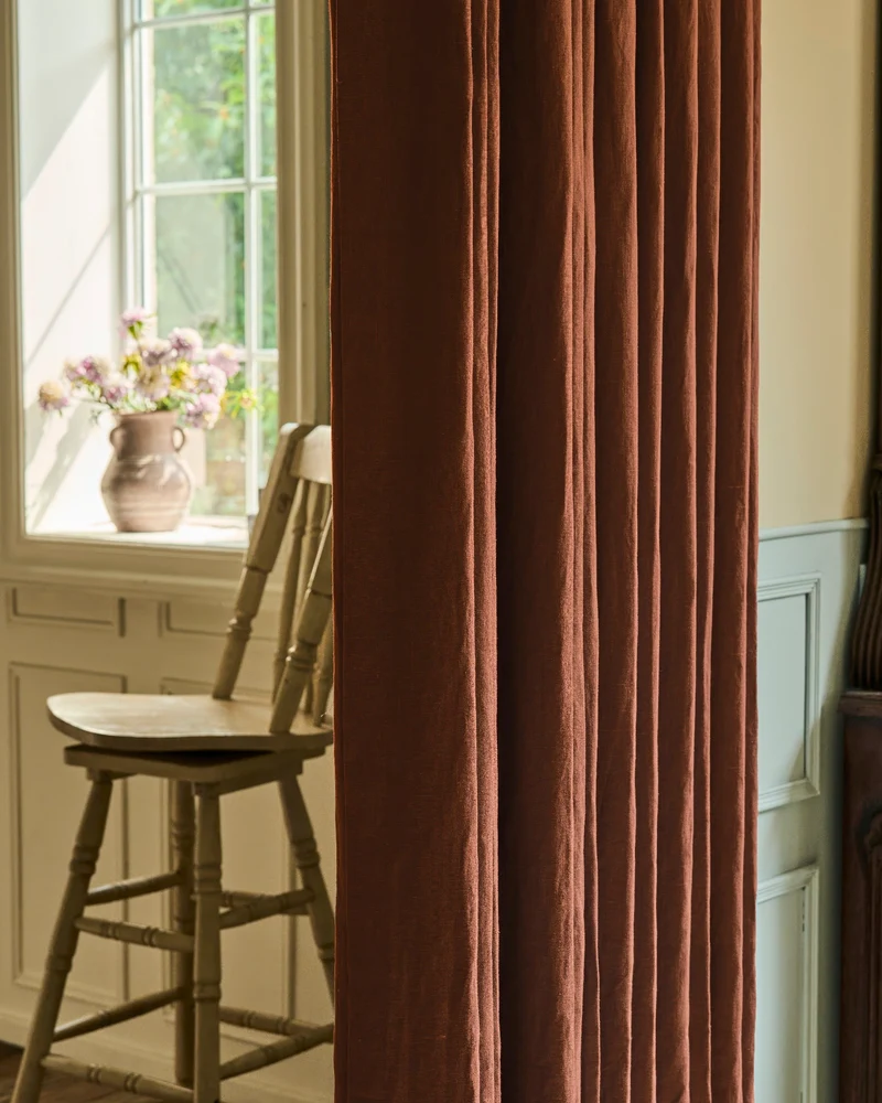 Helena 100% Linen Custom Curtains