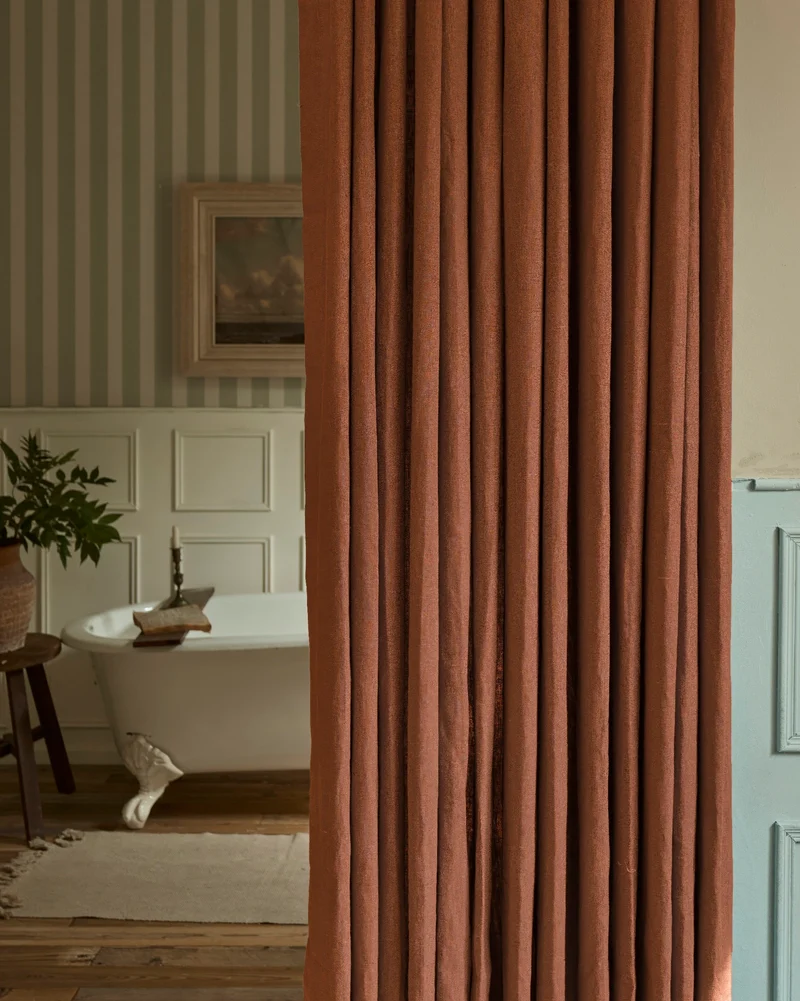 Helena 100% Linen Custom Curtains
