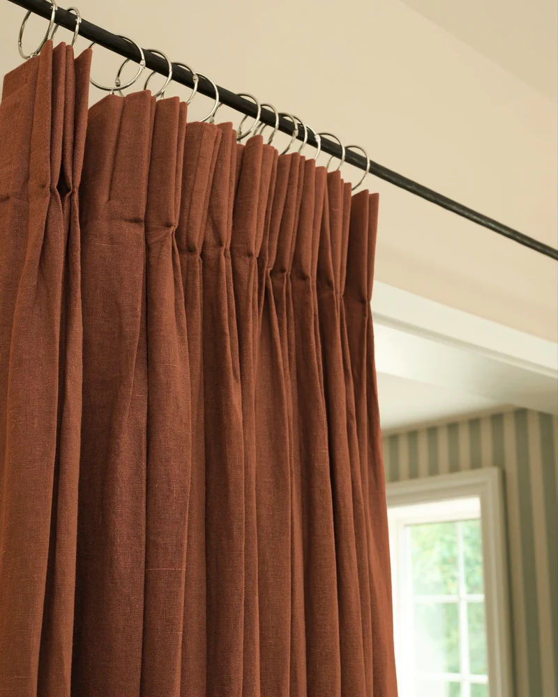 Helena 100% Linen Custom Curtains
