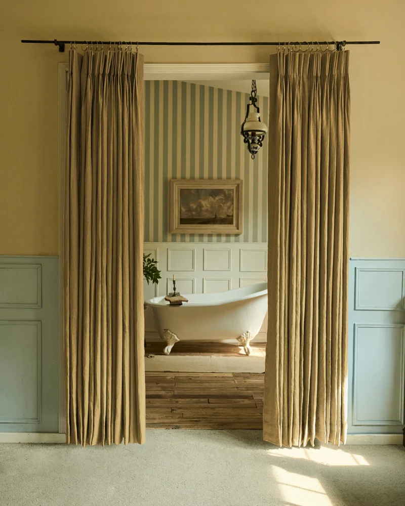 Helena 100% Linen Custom Curtains