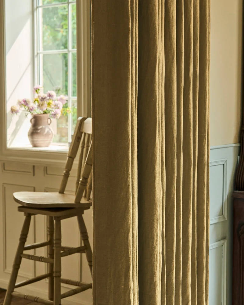 Helena 100% Linen Custom Curtains