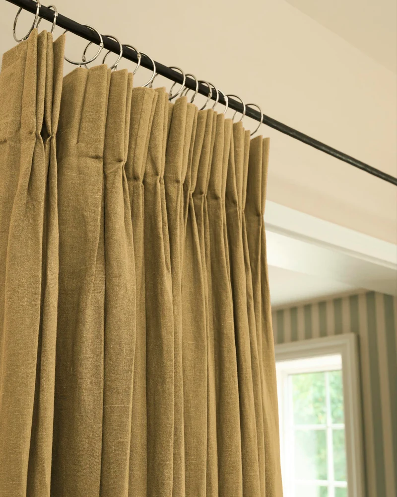 Helena 100% Linen Custom Curtains