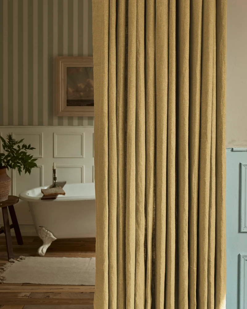 Helena 100% Linen Custom Curtains