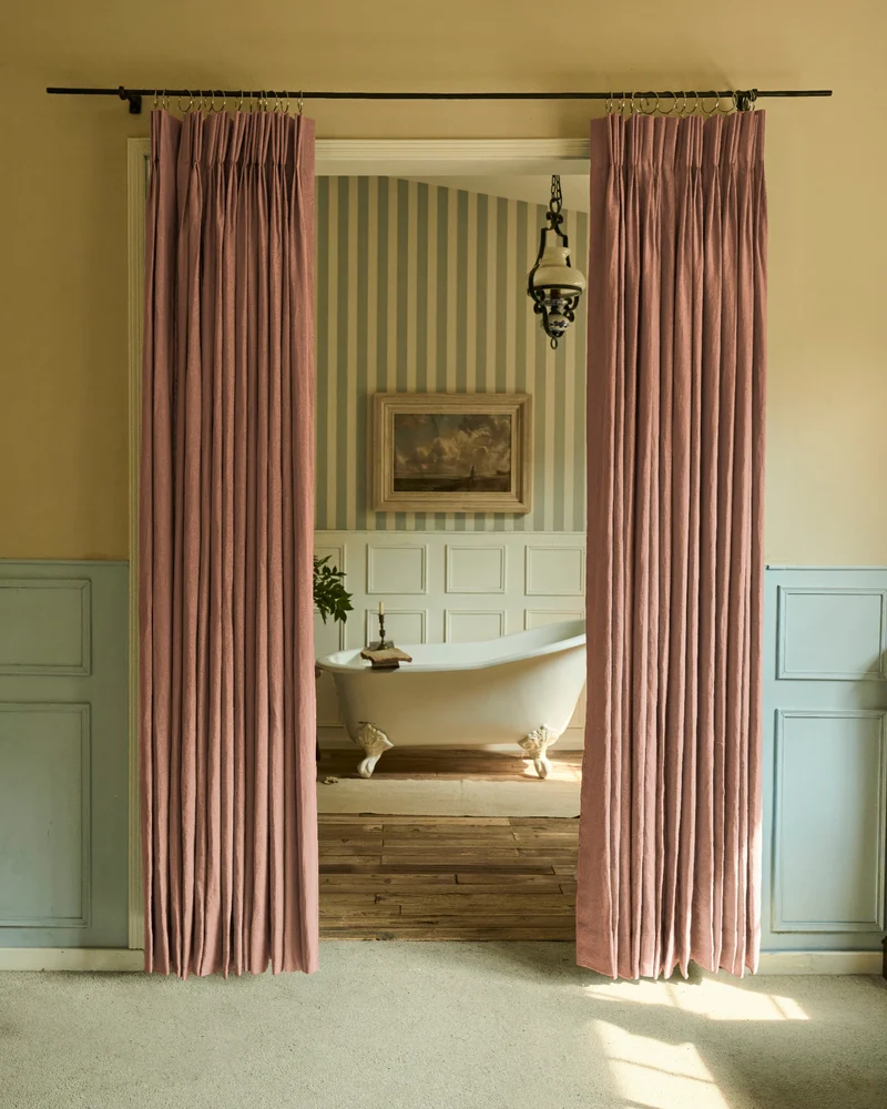 Helena 100% Linen Custom Curtains