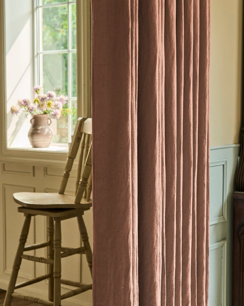 Helena 100% Linen Custom Curtains