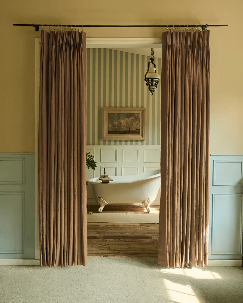 Helena 100% Linen Custom Curtains