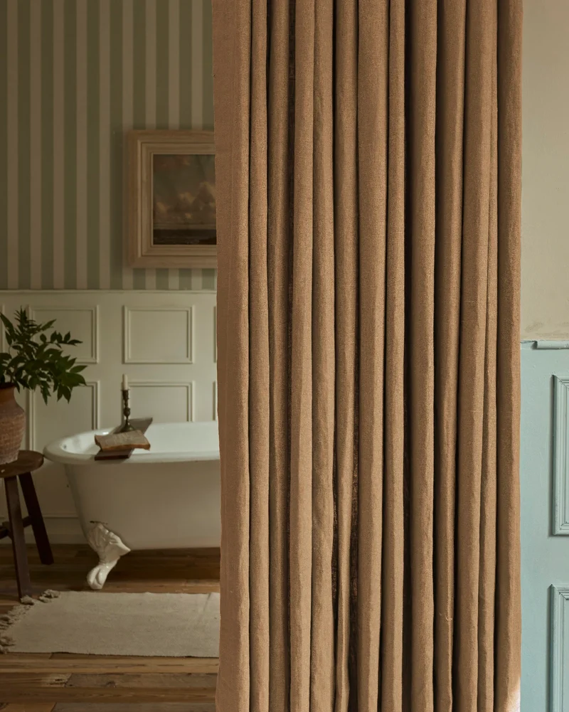 Helena 100% Linen Custom Curtains
