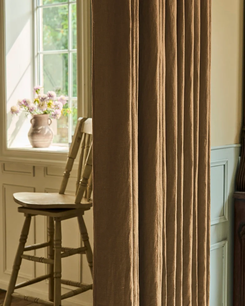 Helena 100% Linen Custom Curtains