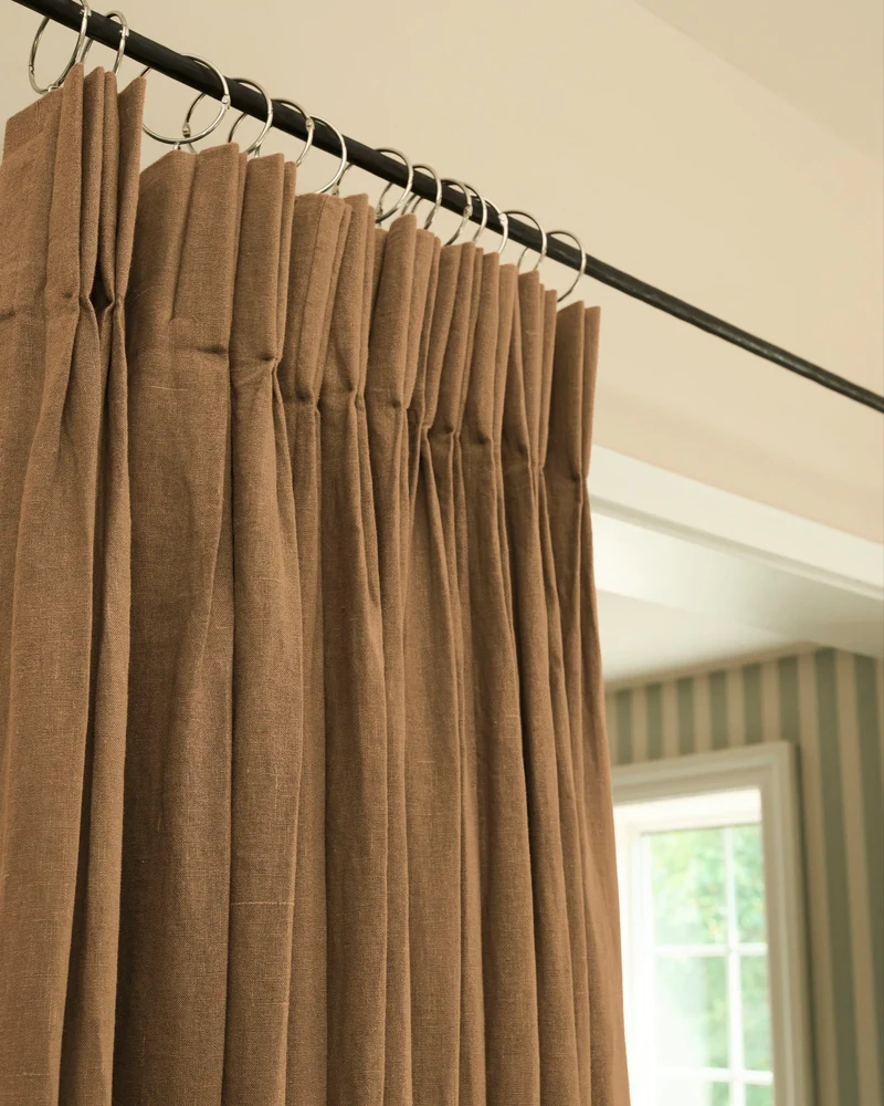 Helena 100% Linen Custom Curtains