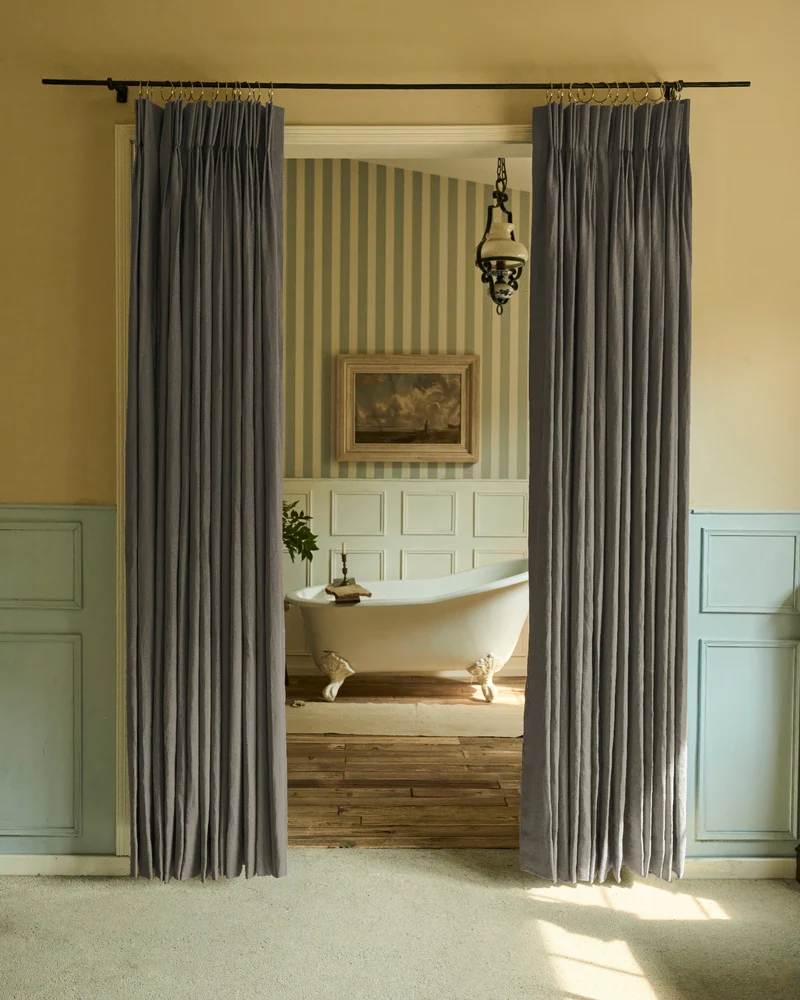 Helena 100% Linen Custom Curtains