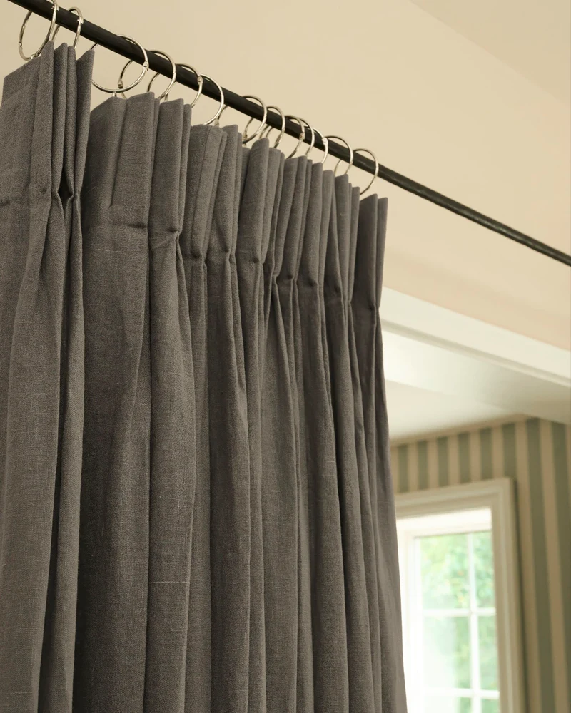Helena 100% Linen Custom Curtains