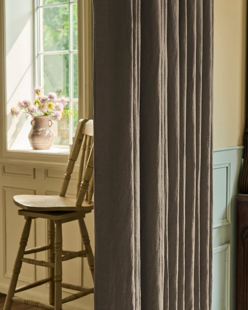 Helena 100% Linen Custom Curtains