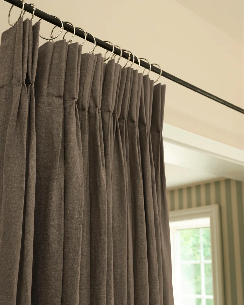 Helena 100% Linen Custom Curtains