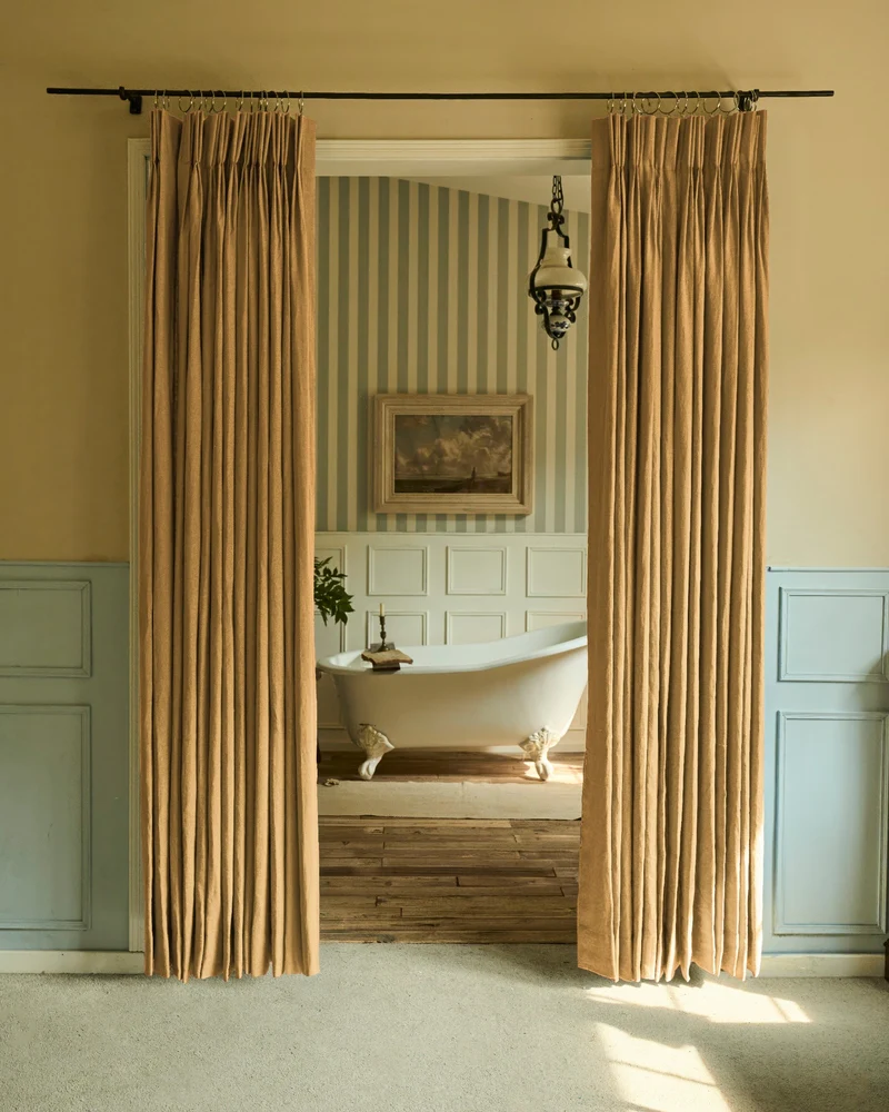 Helena 100% Linen Custom Curtains