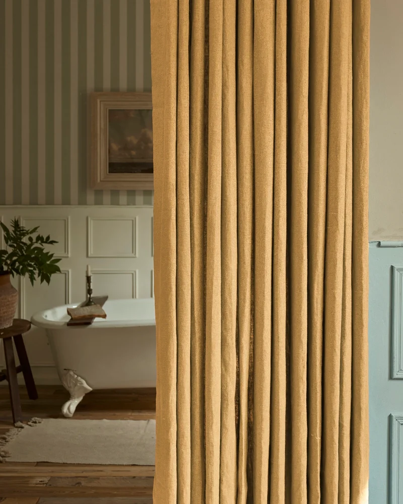 Helena 100% Linen Custom Curtains