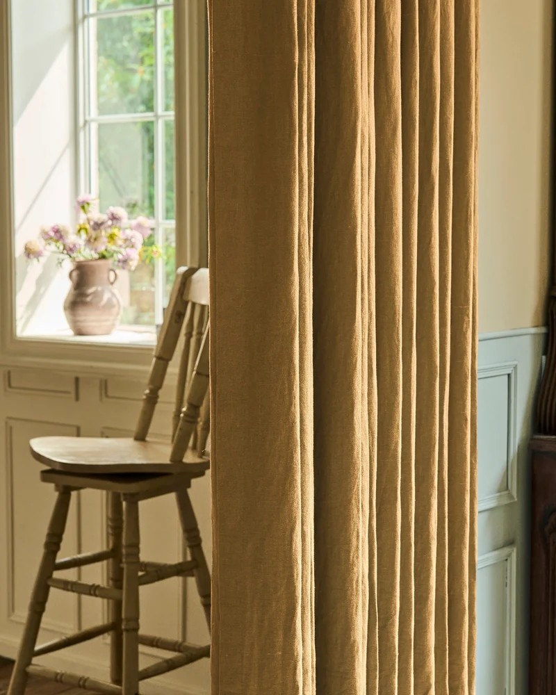 Helena 100% Linen Custom Curtains