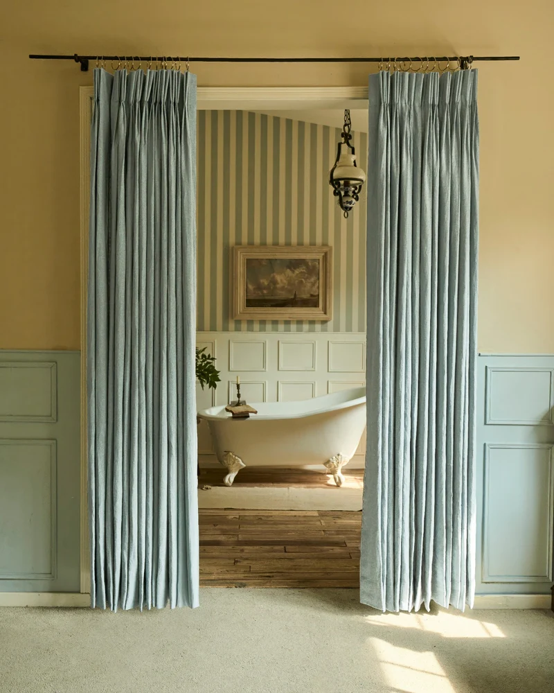Helena 100% Linen Custom Curtains