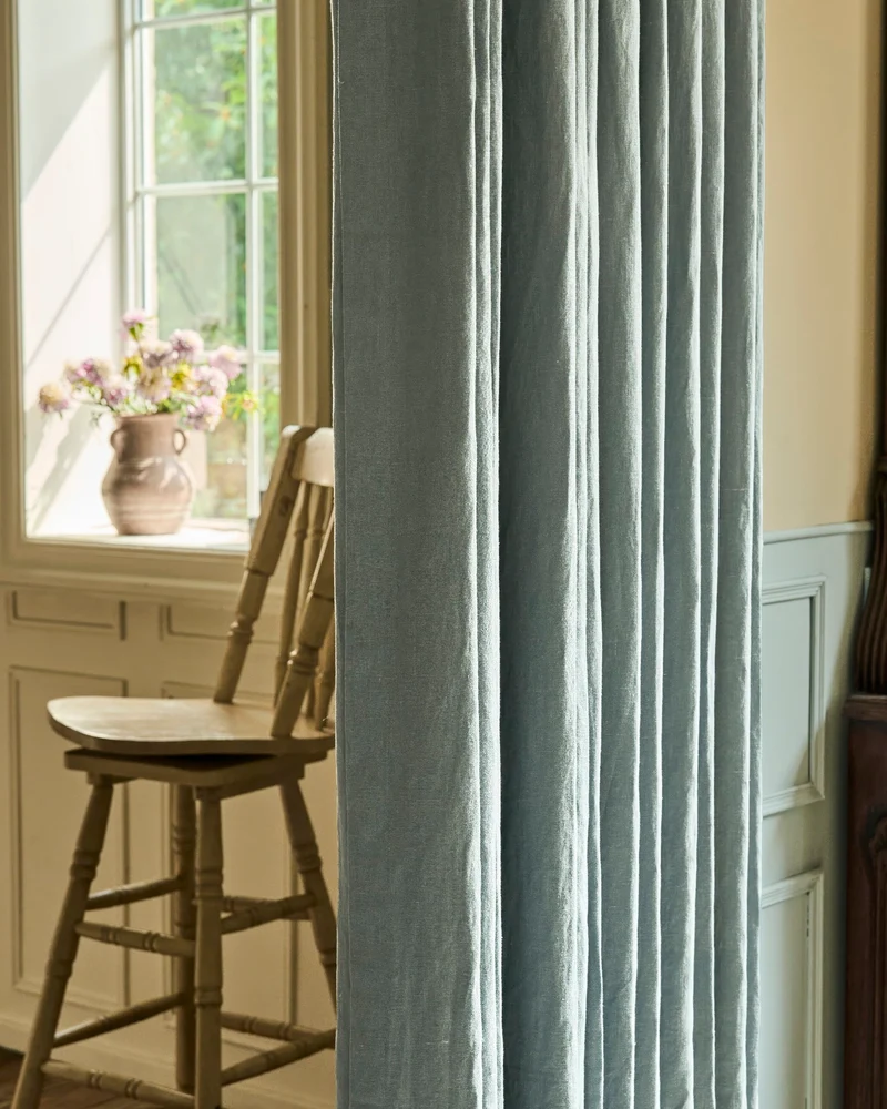 Helena 100% Linen Custom Curtains