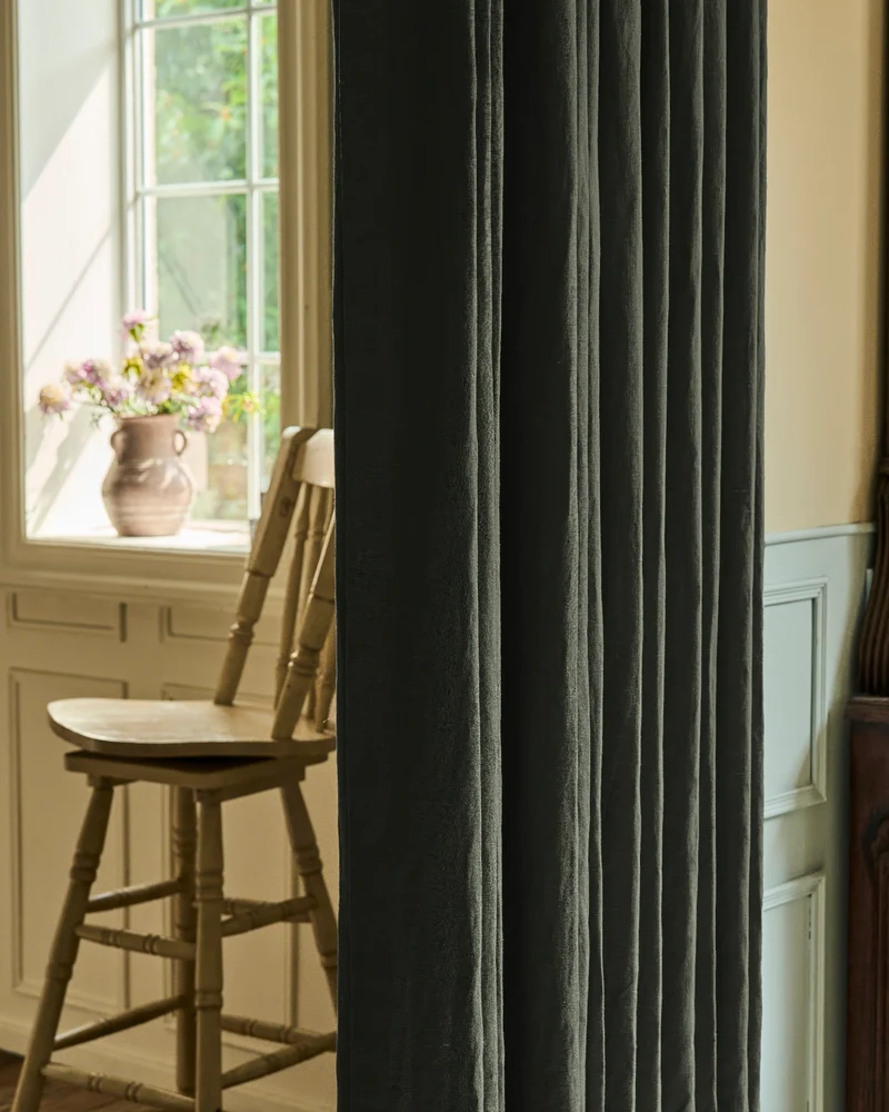 Helena 100% Linen Custom Curtains