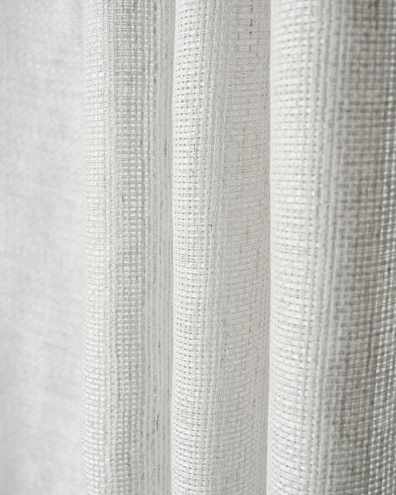 Wengen Linen & Cotton Blend Airy Sheer Custom Cafe Curtain