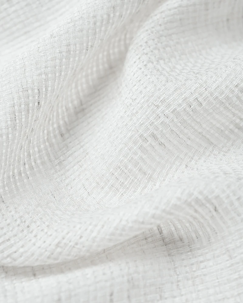 Wengen Linen & Cotton Blend Airy Sheer Custom Cafe Curtain