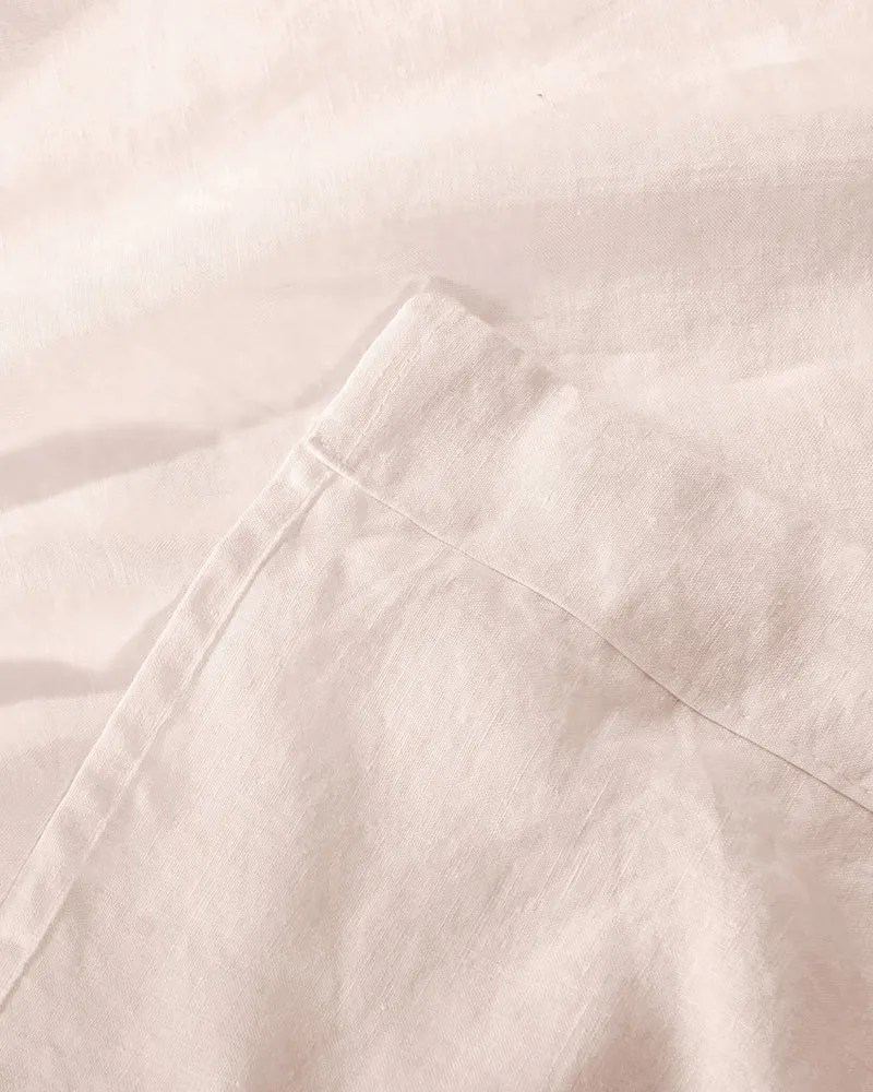 Kyoto 100% Linen Semi Sheer Custom Cafe Curtain