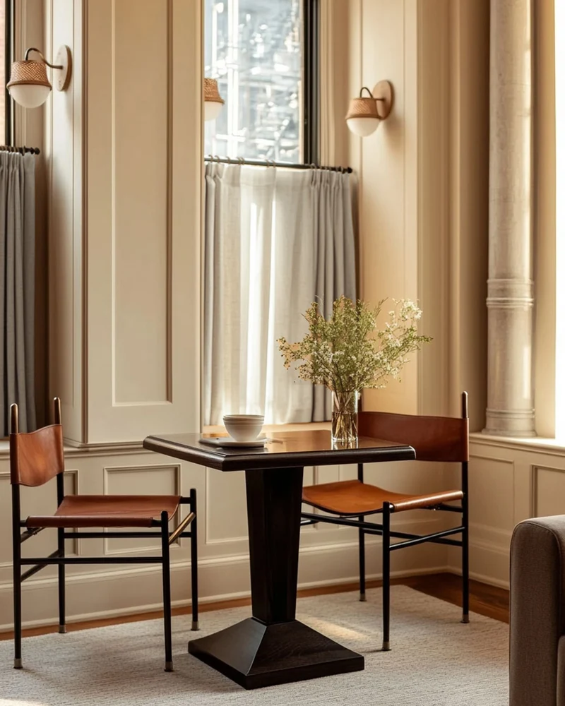 Sally Linen Blend Custom Cafe Curtain