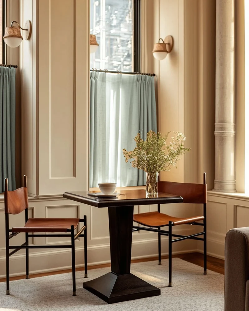 Sally Linen Blend Custom Cafe Curtain