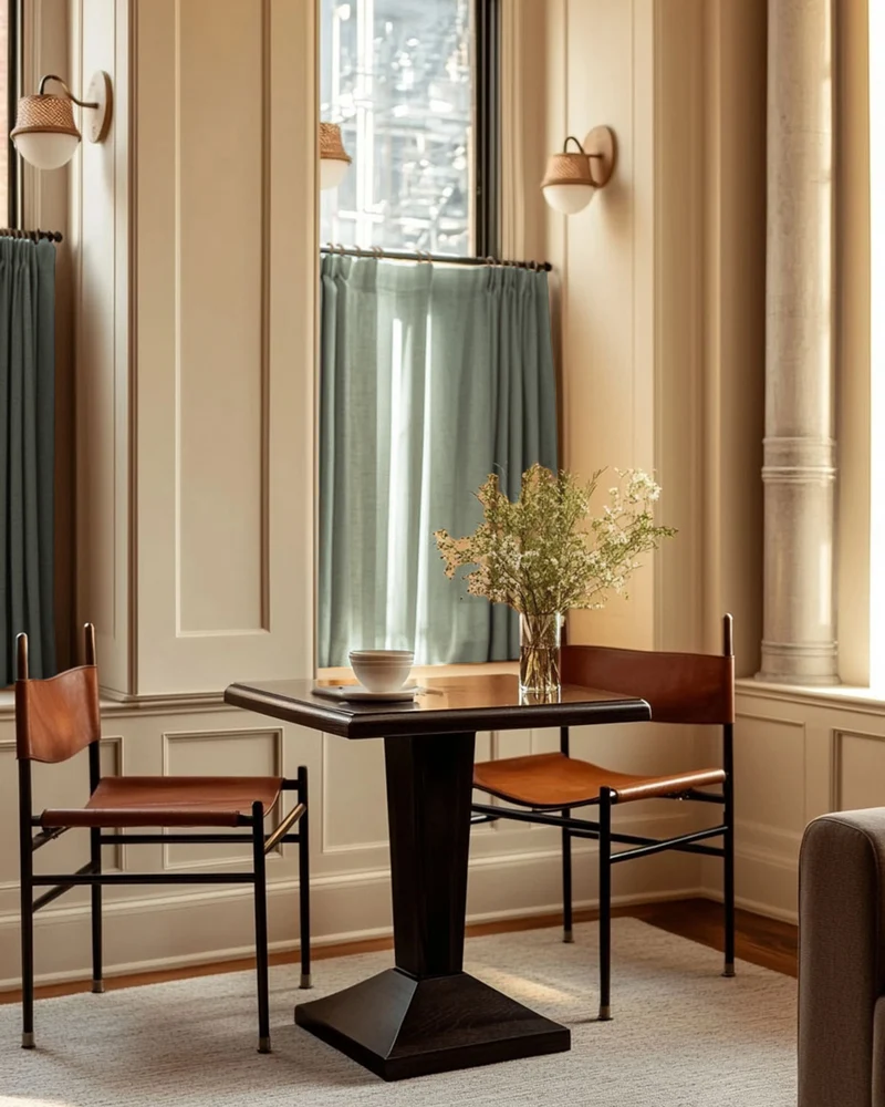 Sally Linen Blend Custom Cafe Curtain