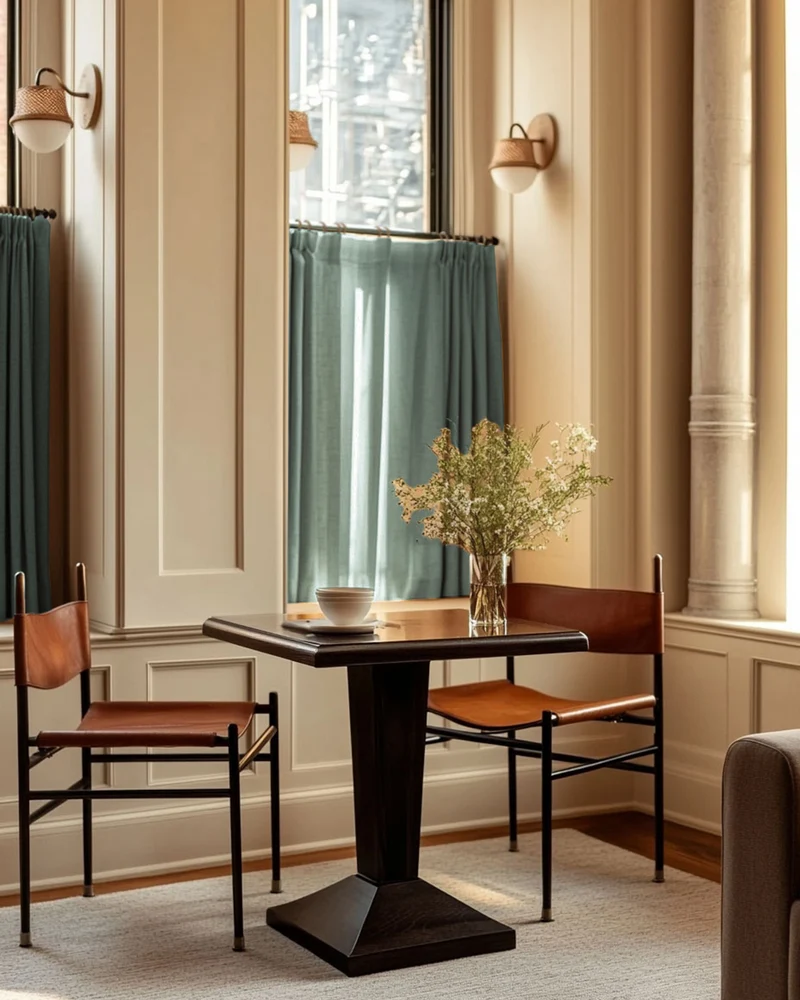 Sally Linen Blend Custom Cafe Curtain
