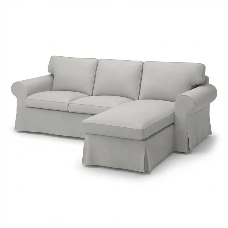 Ektorp 3-zits Hoes met Chaise Longue