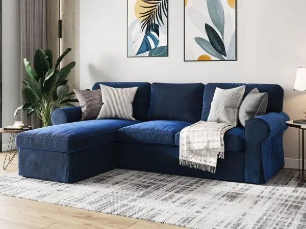 Ektorp 3-zits Hoes met Chaise Longue