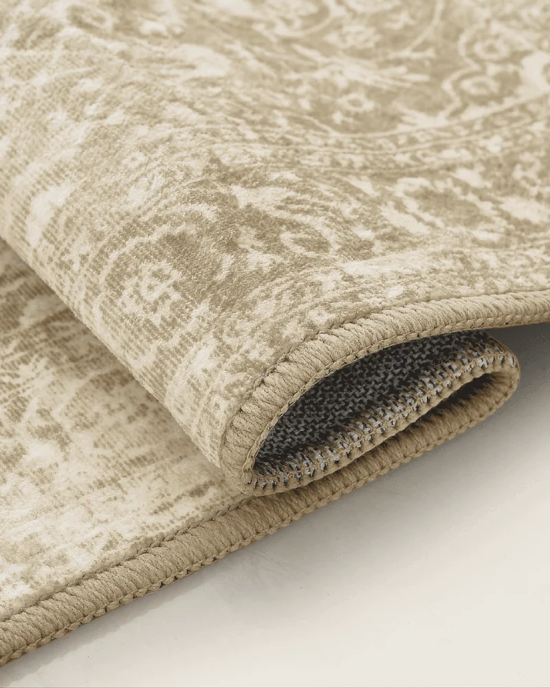 Antique Terracotta Washable Area Rug